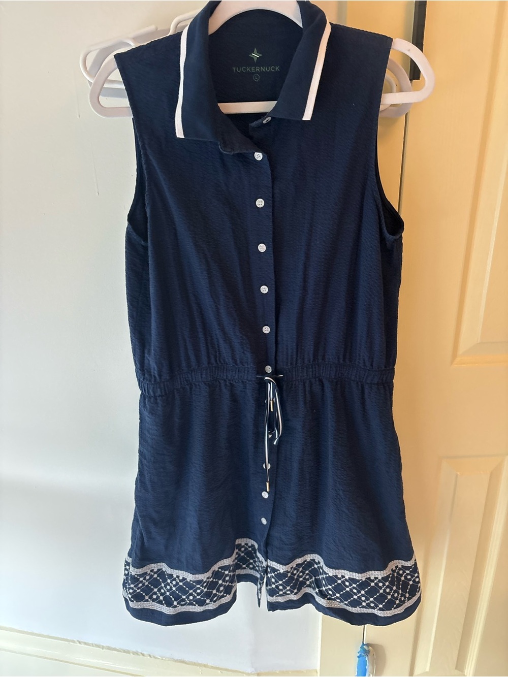 Tuckernuck embroidered seersucker Alcott sport dress - Picture 4 of 6